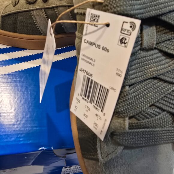 Adidas Originals Men's Olive Strata Campus 00s Shoes Sneakers JH7606 Size 12 NEW - Picture 3 of 16